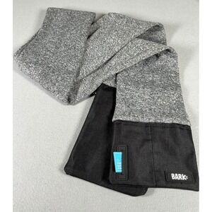 BARK Dog Walking Scarf Gray‎ Black Poop Bag Holder Pocket Hands Free